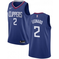 Clippers 2 Kawhi Leonard Blue Nike Swingman Jersey