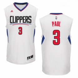 Womens Adidas Los Angeles Clippers 3 Chris Paul Swingman White Home NBA Jersey 