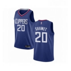 Womens Los Angeles Clippers 20 Landry Shamet Swingman Blue Basketball Jersey Icon Edition 