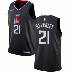 Womens Nike Los Angeles Clippers 21 Patrick Beverley Swingman Black Alternate NBA Jersey Statement Edition 