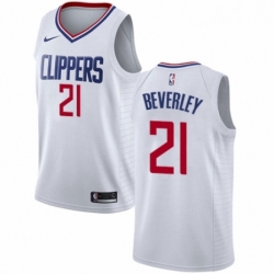 Womens Nike Los Angeles Clippers 21 Patrick Beverley Swingman White NBA Jersey Association Edition 