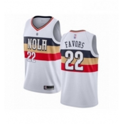 Womens New Orleans Pelicans 22 Derrick Favors White Swingman Jersey Earned Edition 