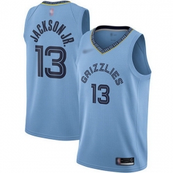 Grizzlies  13 Jaren Jackson Jr. Light Blue Basketball Swingman Statement Edition Jersey