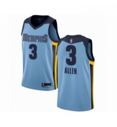 Mens Memphis Grizzlies 3 Grayson Allen Authentic Light Blue Basketball Jersey Statement Edition 