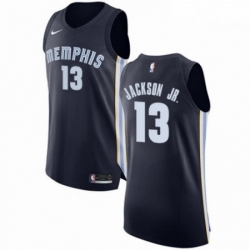 Mens Nike Memphis Grizzlies 13 Jaren Jackson Jr Authentic Navy Blue Road NBA Jersey Icon Edition 