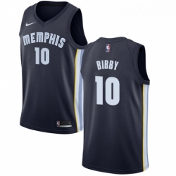 Youth Nike Memphis Grizzlies 10 Mike Bibby Swingman Navy Blue Road NBA Jersey Icon Edition 