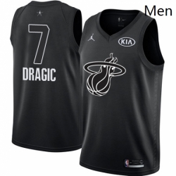 Mens Nike Miami Heat 7 Goran Dragic Swingman Black 2018 All Star Game NBA Jersey