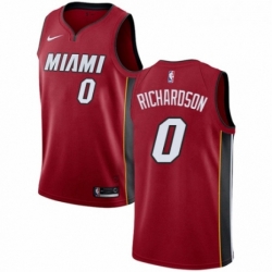 Womens Nike Miami Heat 0 Josh Richardson Swingman Red NBA Jersey Statement Edition