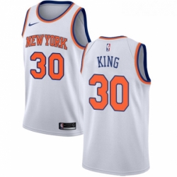 Womens Nike New York Knicks 30 Bernard King Swingman White NBA Jersey Association Edition