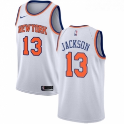 Youth Nike New York Knicks 13 Mark Jackson Swingman White NBA Jersey Association Edition