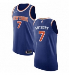 Youth Nike New York Knicks 7 Carmelo Anthony Authentic Royal Blue NBA Jersey Icon Edition