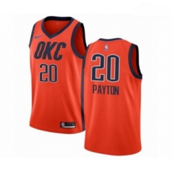 Mens Nike Oklahoma City Thunder 20 Gary Payton Orange Swingman Jersey Earned Edition