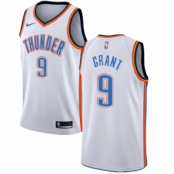 Youth Nike Oklahoma City Thunder 9 Jerami Grant Swingman White Home NBA Jersey Association Edition