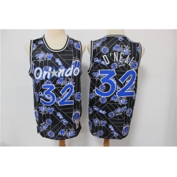 Magic 32 Shaquille O 27Neal Black Tear Up Pack Hardwood Classics Swingman Jersey