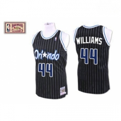 Mens Mitchell and Ness Orlando Magic 44 Jason Williams Authentic Black Throwback NBA Jersey