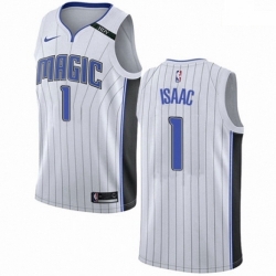 Mens Nike Orlando Magic 1 Jonathan Isaac Authentic NBA Jersey Association Edition