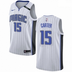 Mens Nike Orlando Magic 15 Vince Carter Authentic NBA Jersey Association Edition