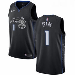 Womens Nike Orlando Magic 1 Jonathan Isaac Swingman Black NBA Jersey City Edition