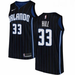 Youth Nike Orlando Magic 33 Grant Hill Swingman Black Alternate NBA Jersey Statement Edition