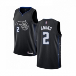 Youth Orlando Magic 2 Al Farouq Aminu Swingman Black Basketball Jersey City Edition 