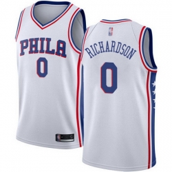 76ers  0 Josh Richardson White Basketball Swingman Association Edition Jersey