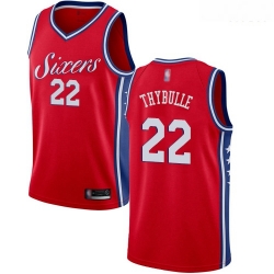 76ers #22 Mattise Thybulle Red Basketball Swingman Statement Edition Jersey