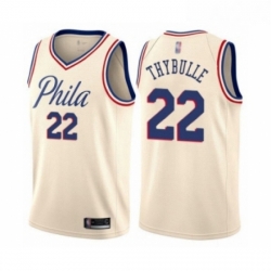 Womens Philadelphia 76ers 22 Mattise Thybulle Swingman Cream Basketball Jersey City Edition 