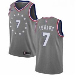 Youth Nike Philadelphia 76ers 7 Timothe Luwawu Swingman Gray NBA Jersey City Edition