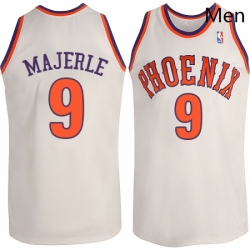 Mens Adidas Phoenix Suns 9 Dan Majerle Authentic White New Throwback NBA Jersey