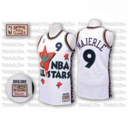 Mens Adidas Phoenix Suns 9 Dan Majerle Swingman White 1995 All Star Throwback NBA Jersey