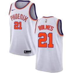 Mens Nike Phoenix Suns 21 Richaun Holmes Swingman White NBA Jersey Association Edition 