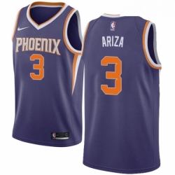 Mens Nike Phoenix Suns 3 Trevor Ariza Swingman Purple NBA Jersey Icon Edition 