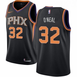 Mens Nike Phoenix Suns 32 Shaquille ONeal Swingman Black Alternate NBA Jersey Statement Edition