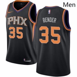 Mens Nike Phoenix Suns 35 Dragan Bender Authentic Black Alternate NBA Jersey Statement Edition