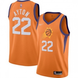 Suns  22 Deandre Ayton Orange Basketball Swingman Statement Edition 2019 2020 Jersey