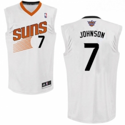 Womens Adidas Phoenix Suns 7 Kevin Johnson Authentic White Home NBA Jersey