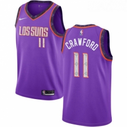 Womens Nike Phoenix Suns 11 Jamal Crawford Swingman Purple NBA Jersey 2018 19 City Edition 