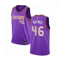 Womens Phoenix Suns 46 Aron Baynes Swingman Purple Basketball Jersey 2018 19 City Edition 