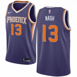 Youth Nike Phoenix Suns 13 Steve Nash Swingman Purple Road NBA Jersey Icon Edition