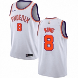 Youth Nike Phoenix Suns 8 George King Swingman White NBA Jersey Association Edition 