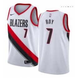 Mens Nike Portland Trail Blazers 7 Brandon Roy Swingman White Home NBA Jersey Association Edition