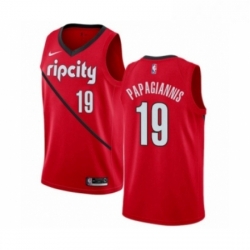 Womens Nike Portland Trail Blazers 19 Georgios Papagiannis Red Swingman Jersey Earned Edition 