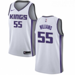 Womens Nike Sacramento Kings 55 Jason Williams Authentic White NBA Jersey Association Edition 