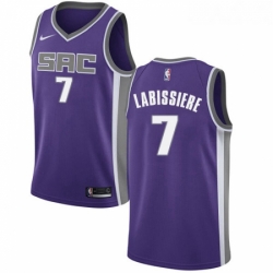 Womens Nike Sacramento Kings 7 Skal Labissiere Authentic Purple Road NBA Jersey Icon Edition 