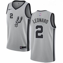 Youth Nike San Antonio Spurs 2 Kawhi Leonard Swingman Silver Alternate NBA Jersey Statement Edition