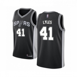 Youth San Antonio Spurs 41 Trey Lyles Swingman Black Basketball Jersey Icon Edition 