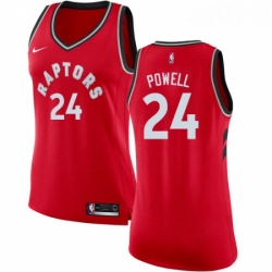 Womens Nike Toronto Raptors 24 Norman Powell Swingman Red Road NBA Jersey Icon Edition 