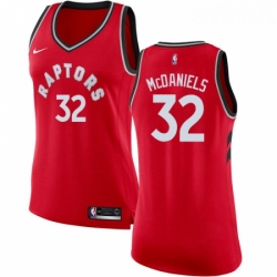 Womens Nike Toronto Raptors 32 KJ McDaniels Authentic Red Road NBA Jersey Icon Edition 