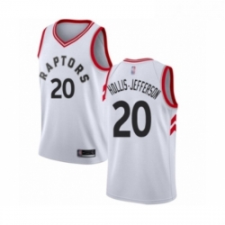 Womens Toronto Raptors 20 Rondae Hollis Jefferson Swingman White Basketball Jersey Association Edition 