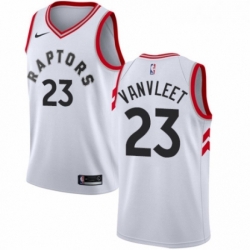 Youth Nike Toronto Raptors 23 Fred VanVleet Swingman White NBA Jersey Association Edition 